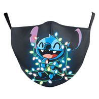 MASK WITH 3 FREE FILTERS - (CHILDREN) XMAS " STITCH LIGHTS"