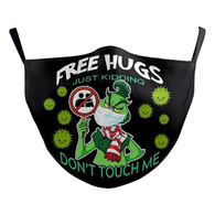 MASK WITH 3 FREE FILTERS - (CHILDREN) XMAS "Free hugs, just kidding..."