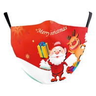 MASK WITH 3 FREE FILTERS - (CHILDREN) XMAS " LITTLE SANTA"