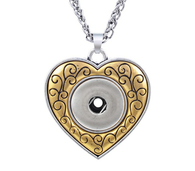 PENDANT - GOLD IN LOVE HEART 