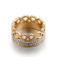 LUXE HEAVENS HALO RING (316L) GOLD S7