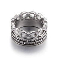 LUXE HEAVENS HALO RING (316L) SILVER S9