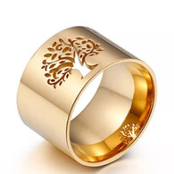 LUXE NATURE TOL RING (316L) S11 GOLD