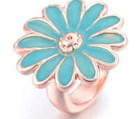 Z-CHARM RG LITTLE DAISIES (TURQUOISE)