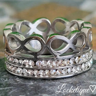 LUXE HEAVENS HALO RING (316L) SILVER S6