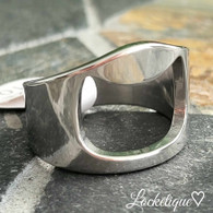 LUXE SS RING (316L) - CORKSREW (S11)
