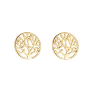 EARRINGS - (LUXE SS) TREE OF LIFE (GOLD)