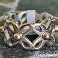 LUXE SS  CHEERFUL DAISIES RING - SILVER S7