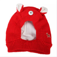 KNIT HAT - PAW MOOD (RED)