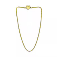 CHARMBEADS (SS) MEMORIES NECKLACE- GOLD HEART (46CM)