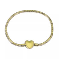 CBM (SS) BRACELET - GOLD HEART (21)