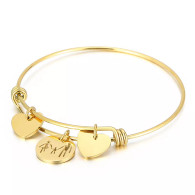 LUXE SS BANGLE -FAMILY TIES (GOLD)
