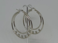 LUXE EARRINGS (316L) SILVER - DOTTIE (FIVE BALLS)