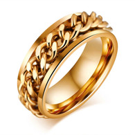LUXE SS (316L) RING CHAIN -  GOLD (S10)