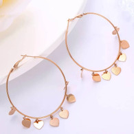 EARRINGS - (LUXE SS) ROMANTIC HEARTS (RG) BIG