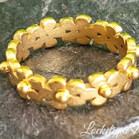 LUXE SS  CHEER DAISY RING - GOLD (S9)