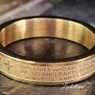 LUXE SS  RING PRAYER - GOLD (S10)