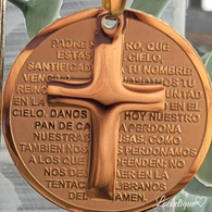 LUXE SS PENDANT - OUR FATHER PRAYER & CROSS (GOLD)