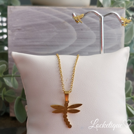 MIMIS NECKLACE SET - DRAGONFLY (GOLD)