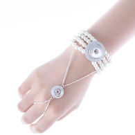 BRACELET  ADJ - LINK PEARLS SLAVE