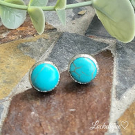 TURKISH  EARRINGS - TURQUOISE (SILVER)