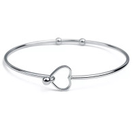 LUXE SS BANGLE - FIRST LOVE (SILVER)