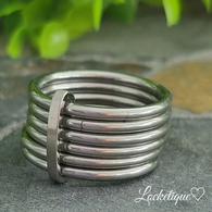 LUXE SS RING - SIX CIRCLES SILVER (S8)