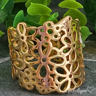 LUXE SS  DREAMS FLOWER RING - GOLD (S9)