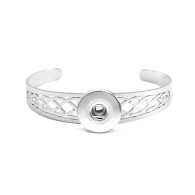 LUXE SS CUFF BANGLE - KNOT (SILVER)