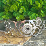 LUXE SS CUFF BANGLE -DINASTIA (SILVER)