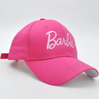 EMBROIDERED CURVED CAP - INSPIRED BARBIE (HOT PINK)