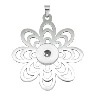 PENDANT LUXE SS - ZINNIAS FLOWER (SILVER)