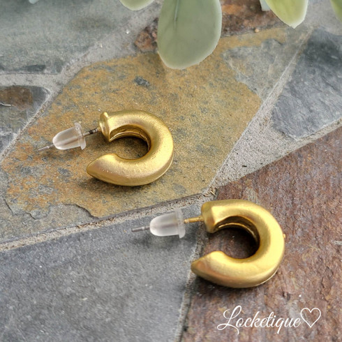 Turkish gold online hoop earrings