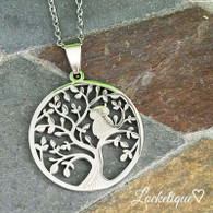 NECKLACE - TREE OF LIFE OWL (SV)