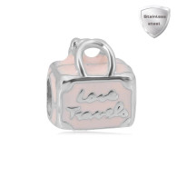 CBMS-  PINK TRAVEL SUITCASE (SILVER)