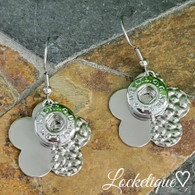 MINI EARRINGS - LUXE  FLOWER BELLA (SILVER)