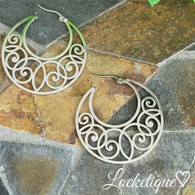 EARRINGS  LUXE SS - FLIRTY MOON (SILVER)