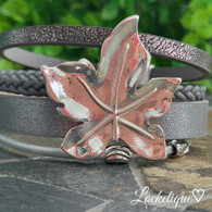 MAGNETIC BRACELET - LEAF (SILVER)