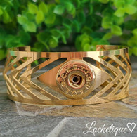 LUXE SS CUFF BANGLE - ANCESTRY (GOLD)