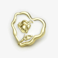 HEART - DELICATE ROSE (GOLD)