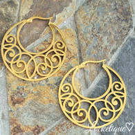 EARRINGS  LUXE SS - FLIRTY MOON (GOLD)