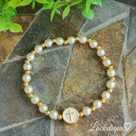 LUXE SS BRACELET -  LITTLE CROSS