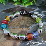 Rustic Beads Bracelet - Vibrant Melody