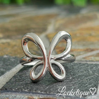 LUXE SS  RING - SPRING BUTTERFLY (SILVER)