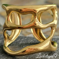 LUXE SS  RING - WAVES (GOLD)