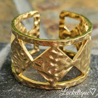 LUXE SS  RING - PRISM (GOLD)