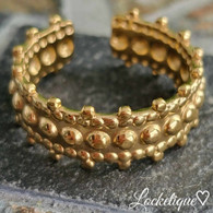 LUXE SS  RING - BEADS IT (GOLD)