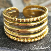 LUXE SS  RING - HARMONY (GOLD)