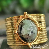 LUXE SS  RING - MAJESTIC (MALACHITE)