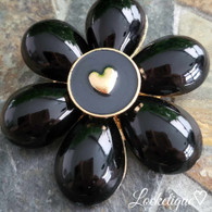 BIG  FLOWER - EBONY HEART
